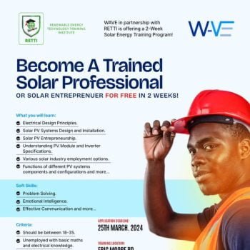 RETTI X WAVE Solar Training Program