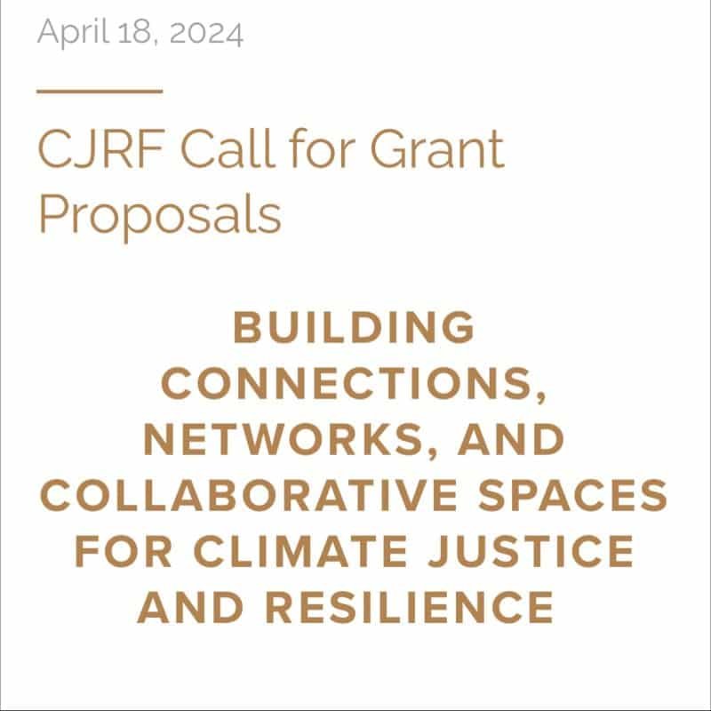 Climate Justice Resilience Fund