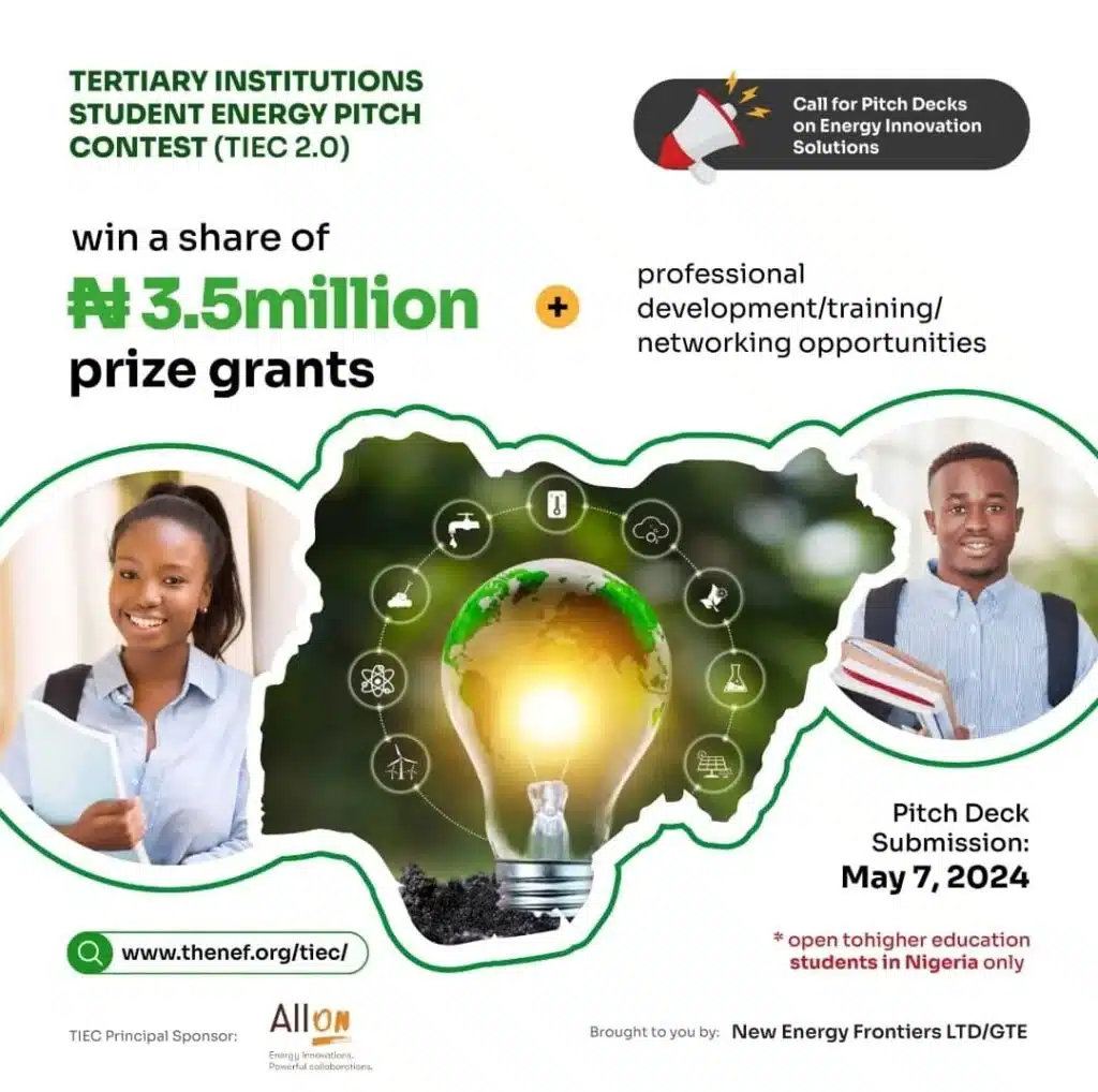 Tertiary Institutions Energy Pitch Challenge