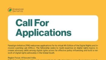 Digital Rights and Inclusion Learning Lab (DRILL) Fellowship
