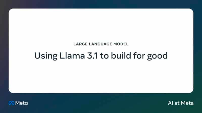 Llama 3.1 Impact Grants