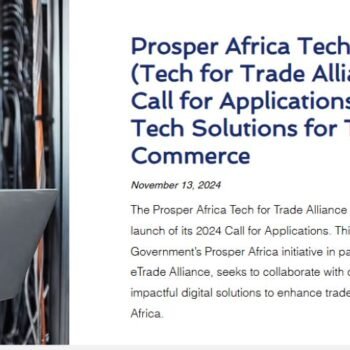 Prosper Africa Tech for Trade Alliance