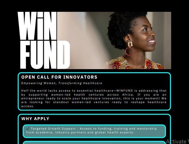 Women in Innovation Fund