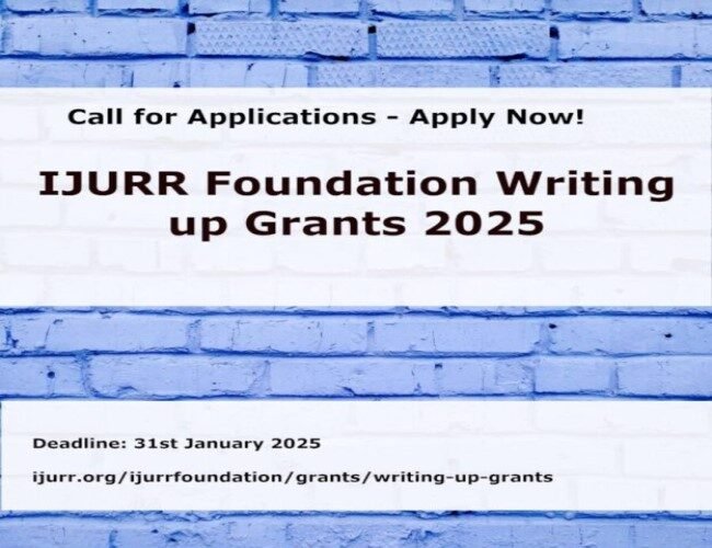IJURR Foundation Writing-Up Grants