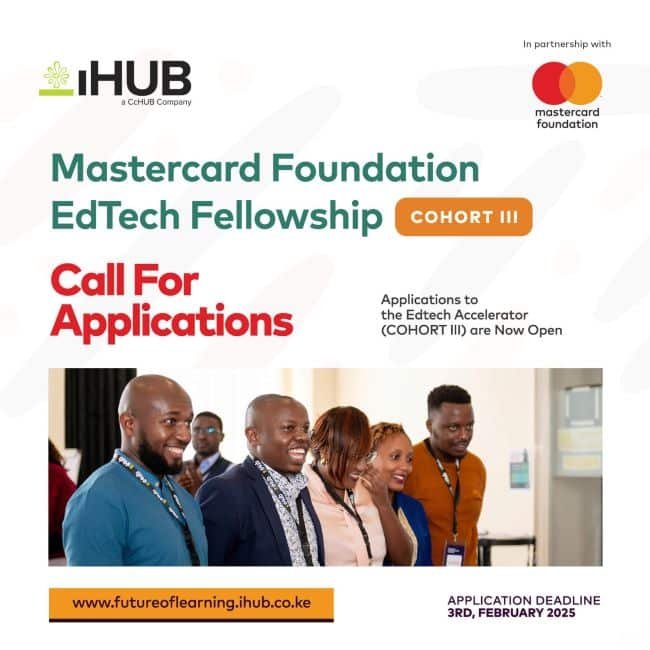 Mastercard Foundation Edtech Fellowship