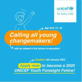 UNICEF Youth Foresight Fellowship