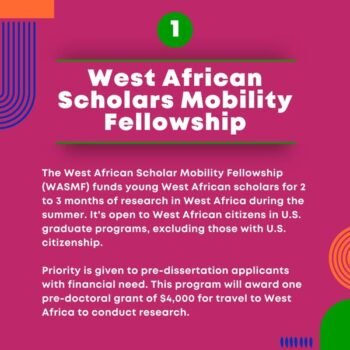 West African Scholar Mobility Fellowship