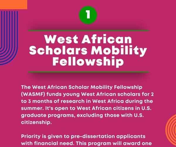 West African Scholar Mobility Fellowship