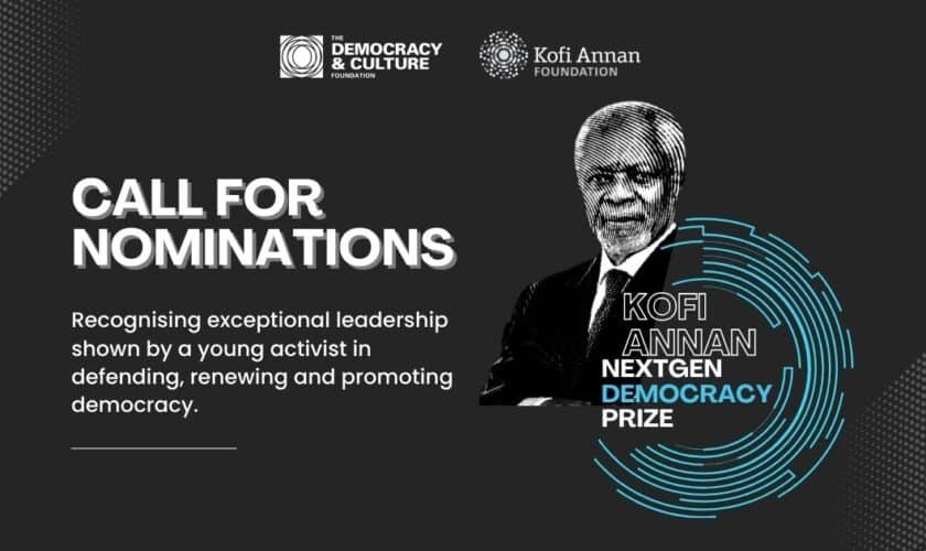 Kofi Annan NextGen Democracy Prize