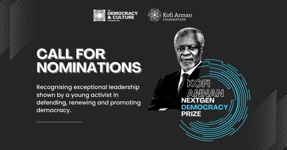 Kofi Annan NextGen Democracy Prize