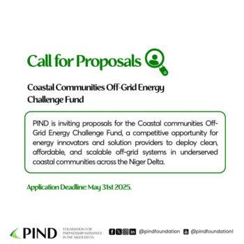PIND Coastal Communities Off-Grid Energy Challenge Fund