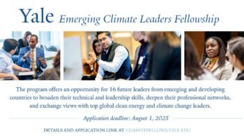Yale Emerging Climate Leaders Fellowship