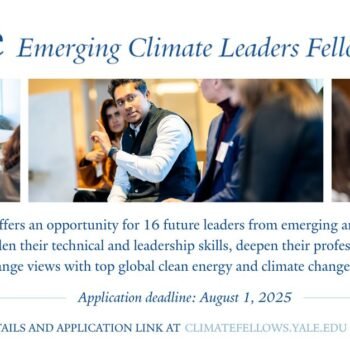 Yale Emerging Climate Leaders Fellowship