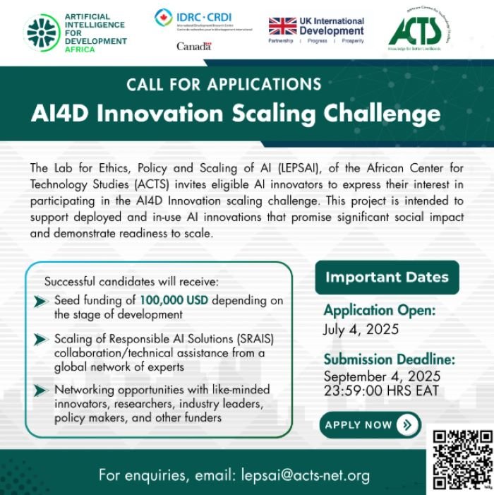 AI4D Innovation Scaling Challenge