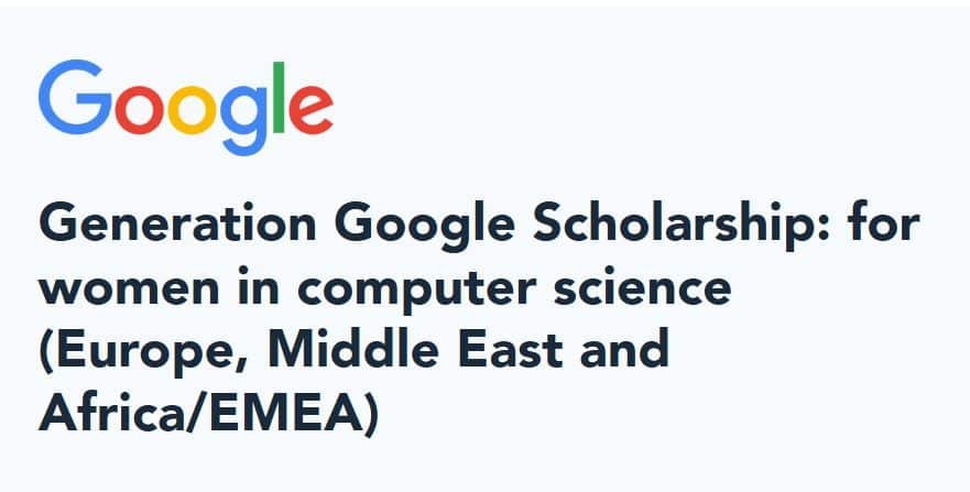 Generation Google Scholarship