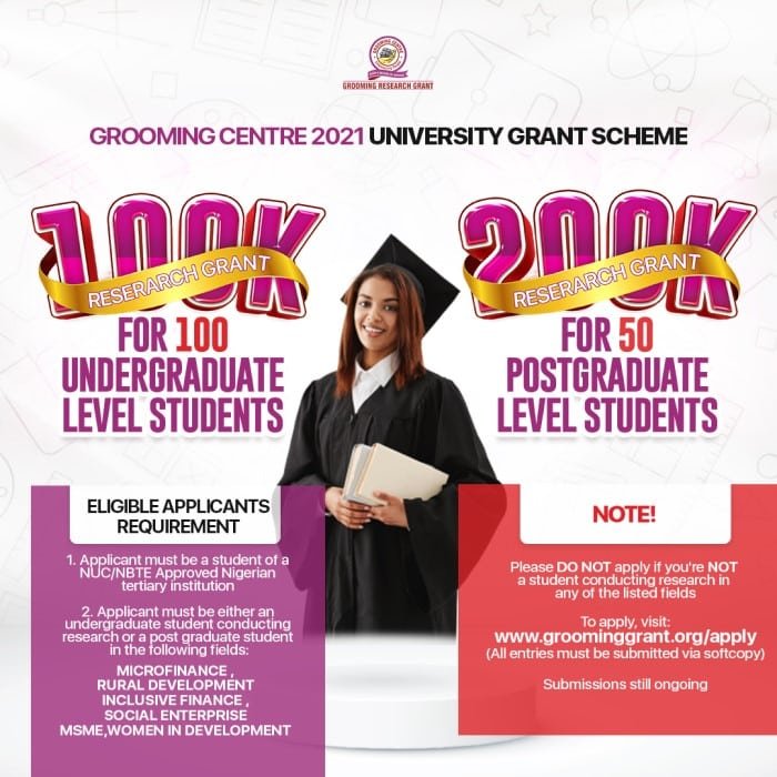 Grooming Centre University Grants