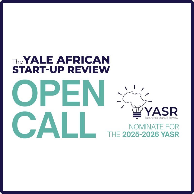 Yale Africa Startup Review Nominations
