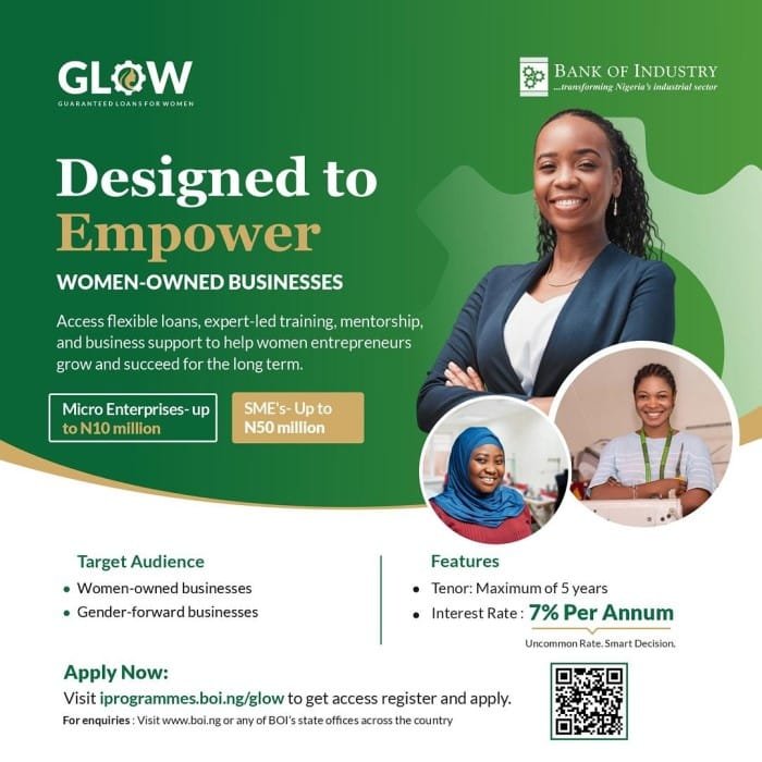 Bank of Industry (BOI) GLOW