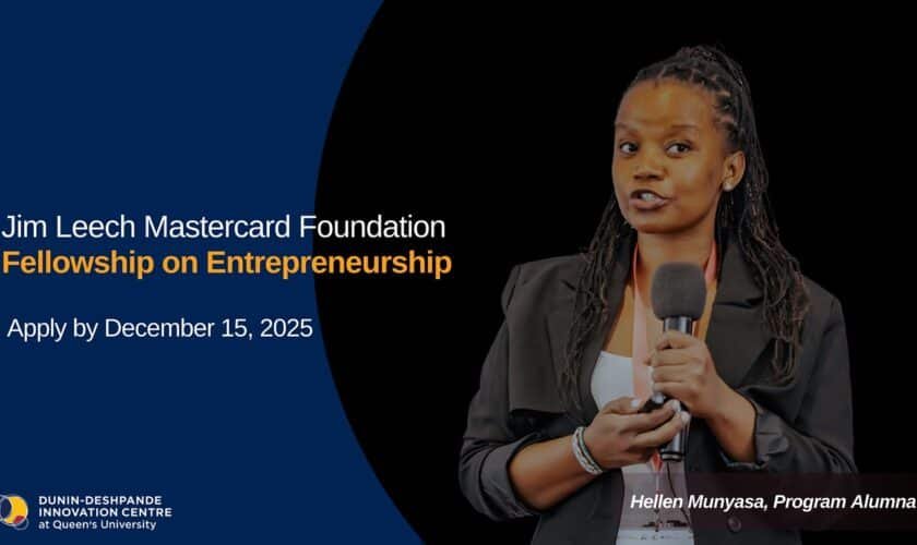 Jim Leech Mastercard Foundation Fellowship