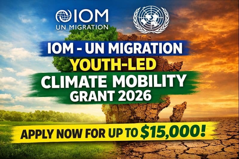 IOM – UN Migration Youth-Led Climate Mobility Grant