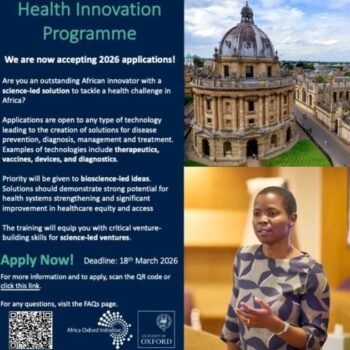 Africa Oxford Health Innovation Programme 2026