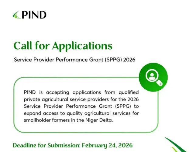 PIND Agricultural Service Provider Performance Grant
