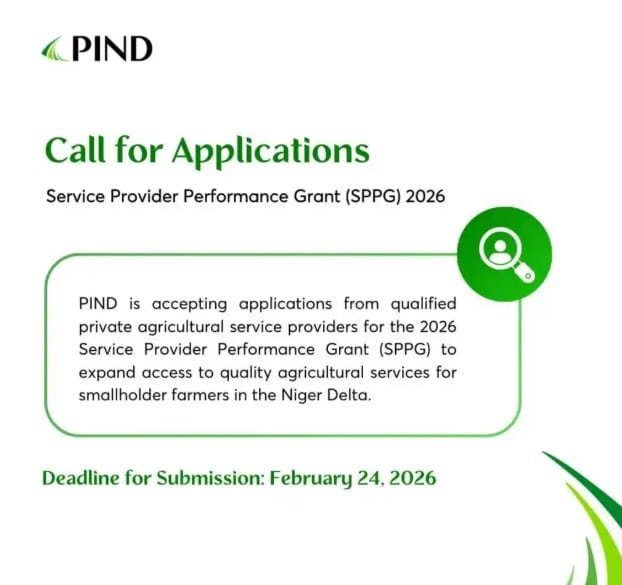 PIND Agricultural Service Provider Performance Grant