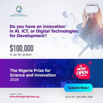 NLNG Nigeria Prize for Science and Innovation.