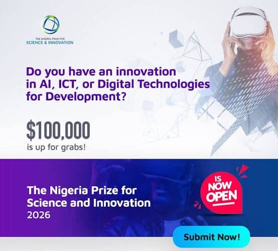 NLNG Nigeria Prize for Science and Innovation.