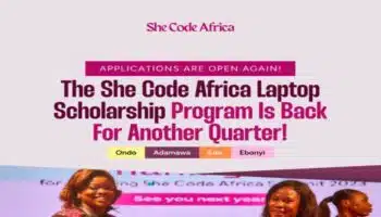 She Code Africa Laptop Scholarship Cycle 3