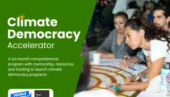People Powered Climate Democracy Accelerator