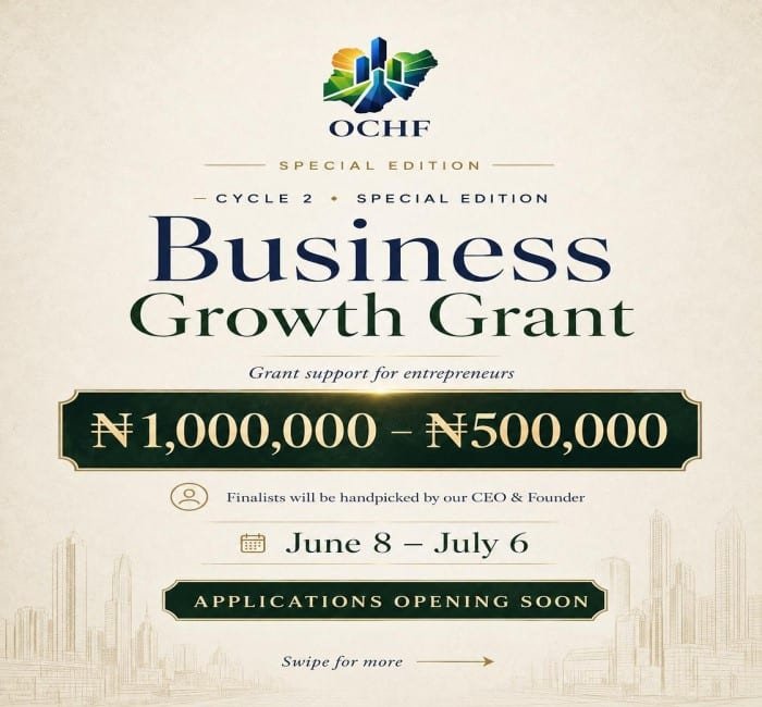 The OCHF Business Growth Grant