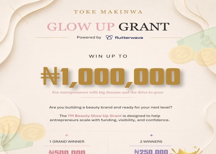 Flutterwave x Toke Makinwa Glow Up Grant