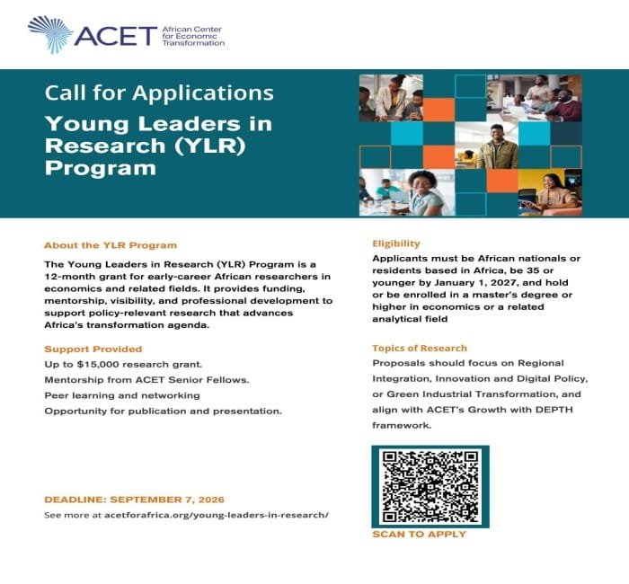 Young Leaders in Research (YLR) Grant