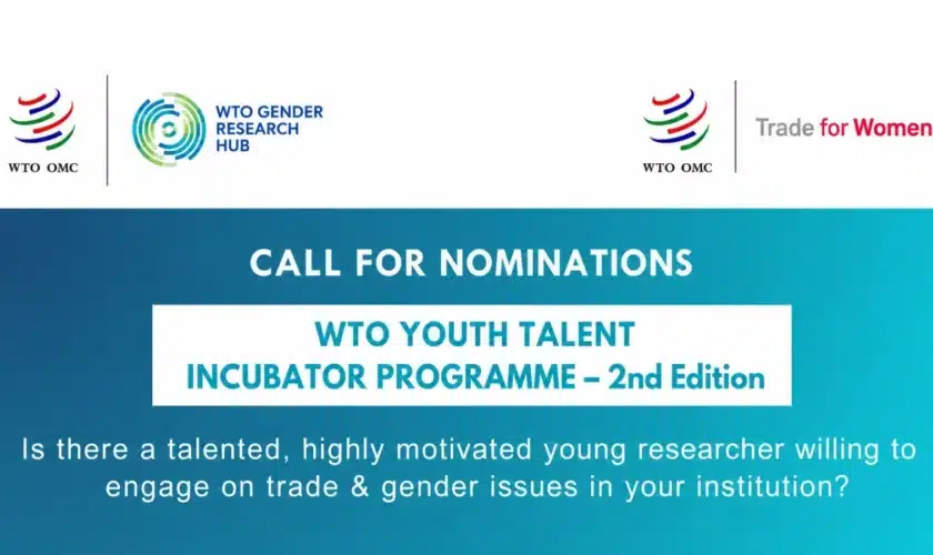 WTO Youth Talent Incubator Programme