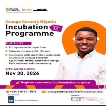 Orange Corners Nigeria Incubation Programme
