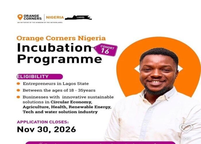 Orange Corners Nigeria Incubation Programme