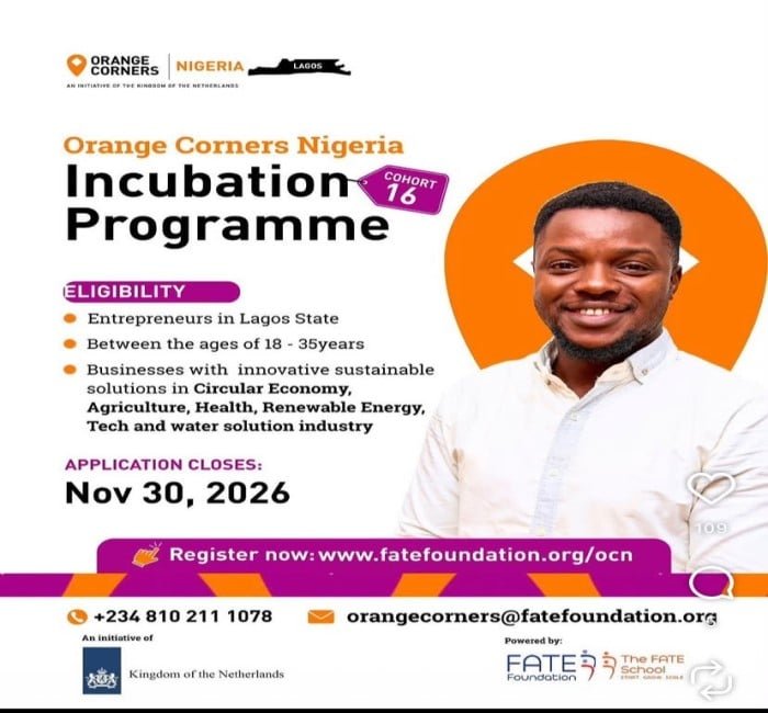 Orange Corners Nigeria Incubation Programme